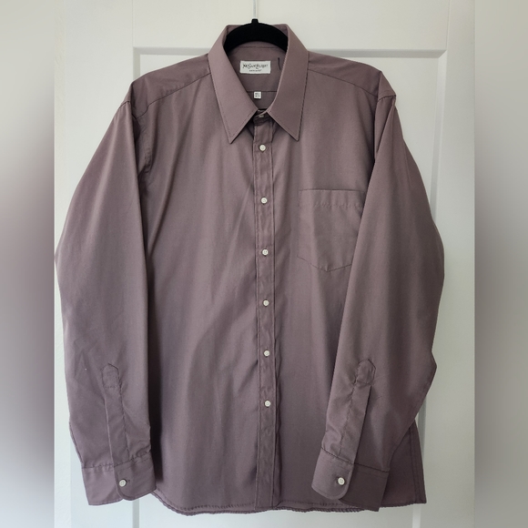 Like New YSL Men's Button Down Shirt Purple - Picture 2 of 7